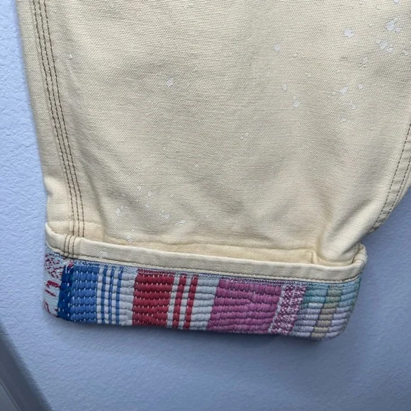 New Tricia Fix Exclusive Carhartt Reworked Pants 17” Waist Kantha Embroidered - Picture 5 of 11
